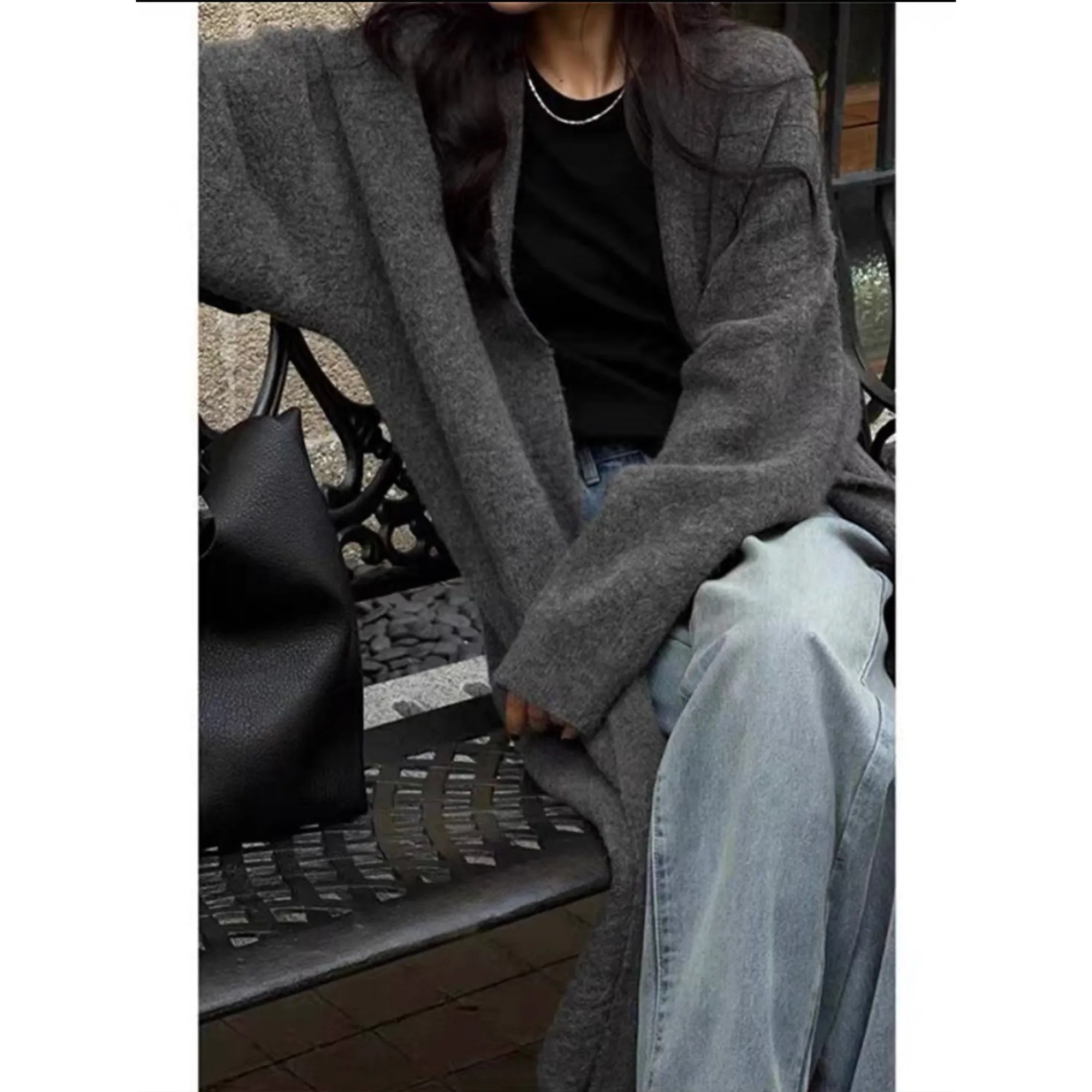 ✨ Cozy Khaki Knitted Cardigan – Women's Long Coat, Plus Size Maxi for a Relaxed Fit! 🧥