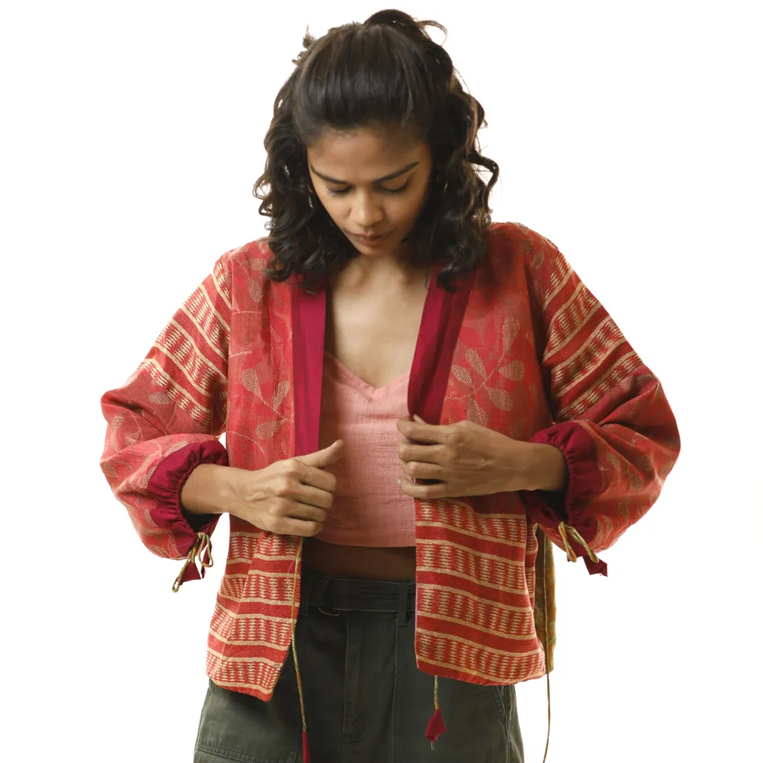 Crepe Kimono Jacket