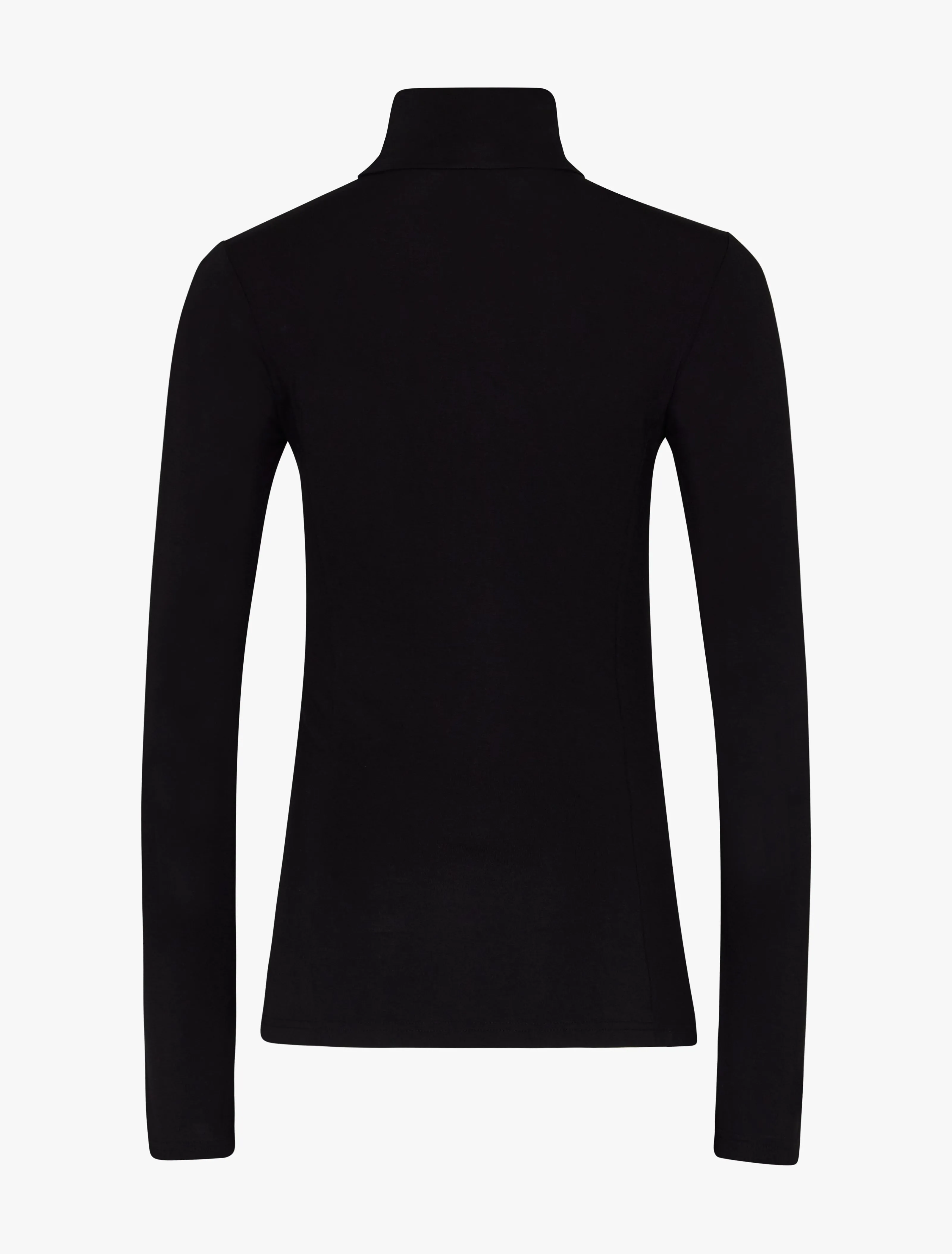 Ellon Micromodal Turtleneck Top in Black