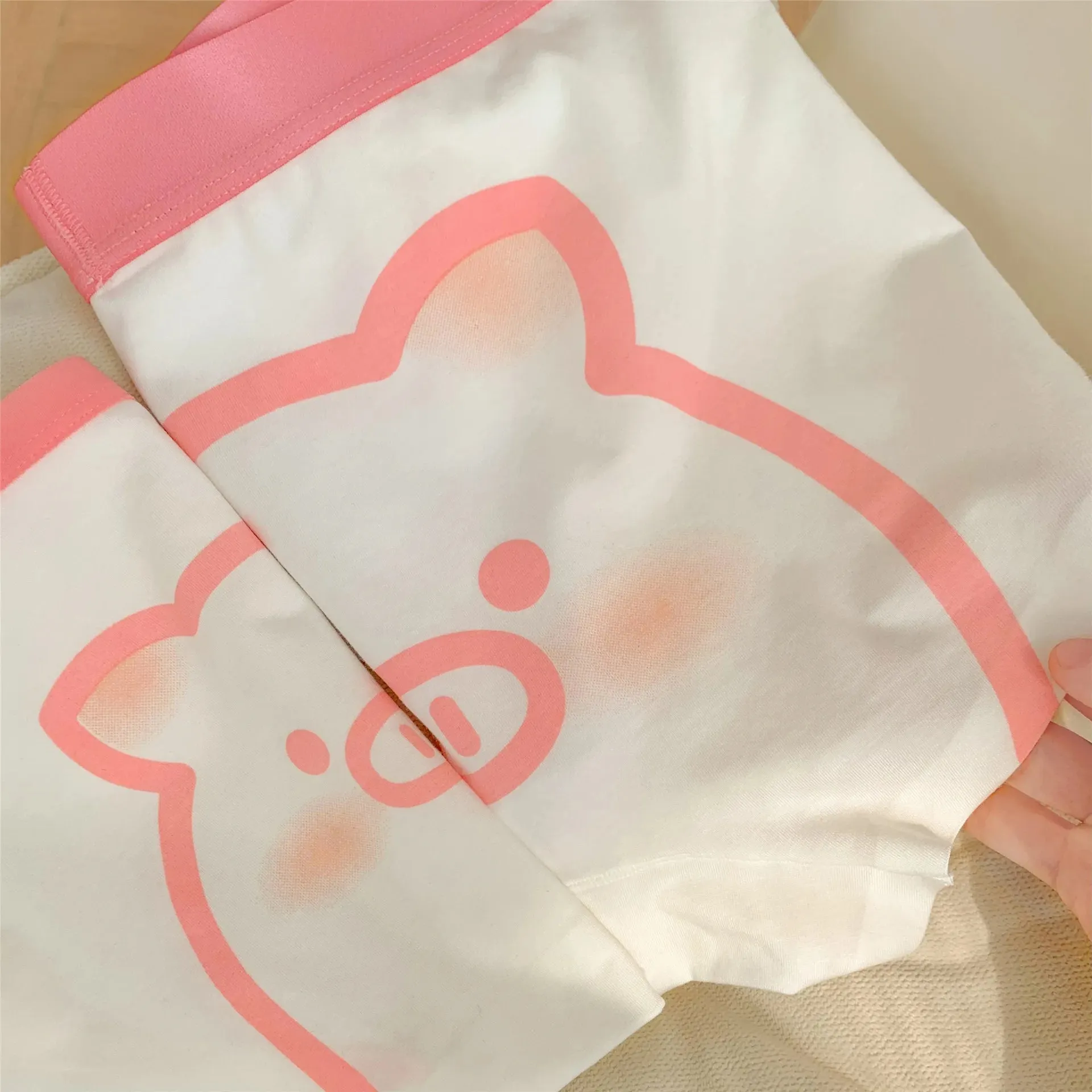 Kawaii Pig Matching Couple Underwear