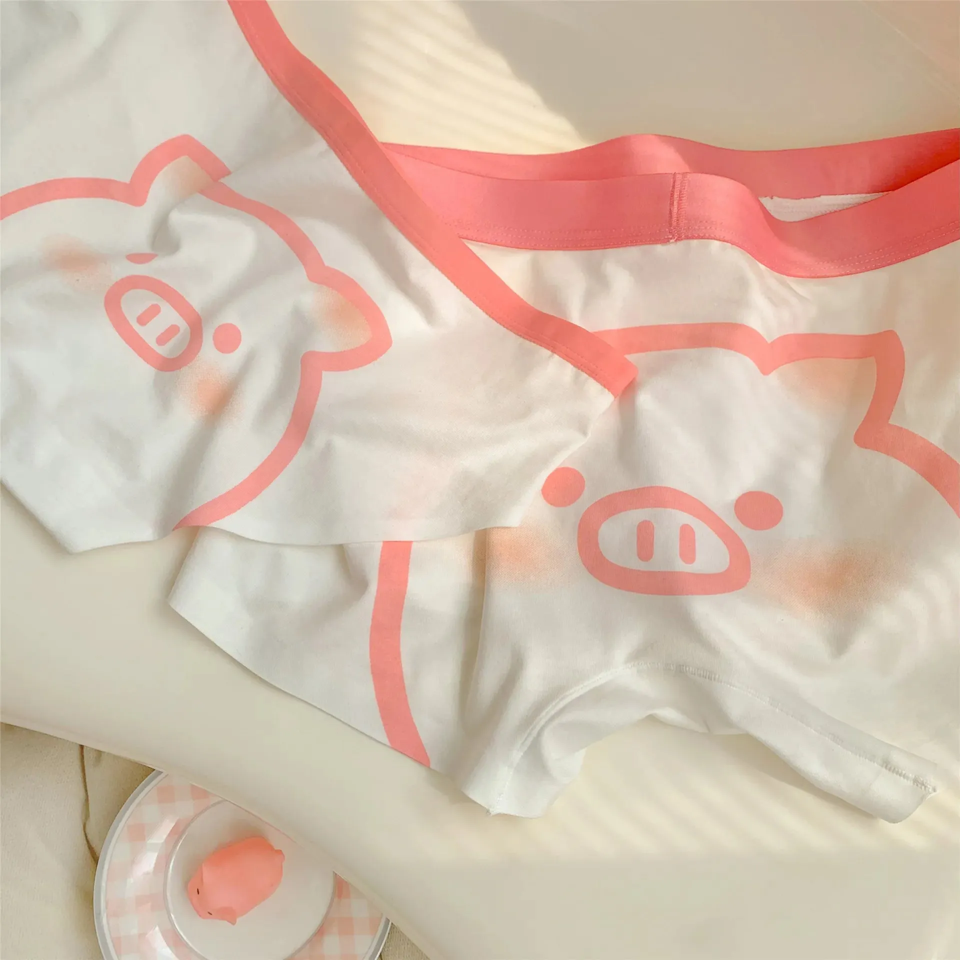 Kawaii Pig Matching Couple Underwear