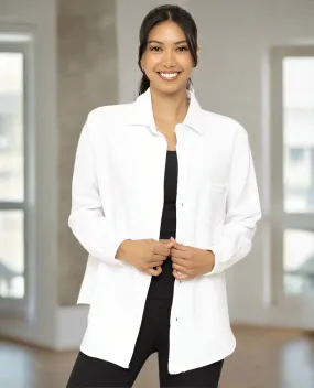 Mae Raw Edge Shacket