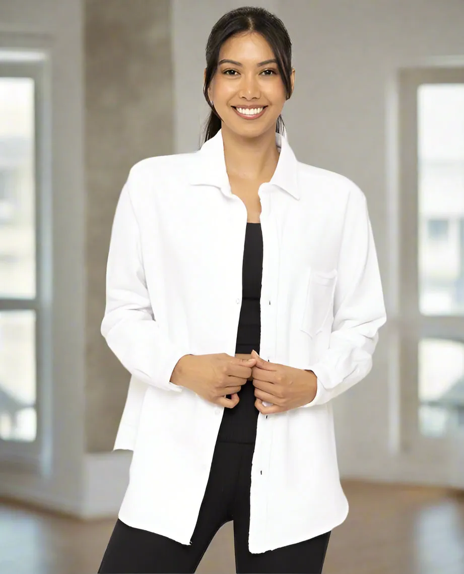 Mae Raw Edge Shacket
