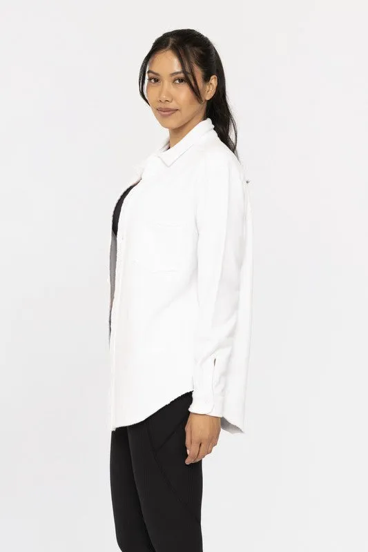 Mae Raw Edge Shacket