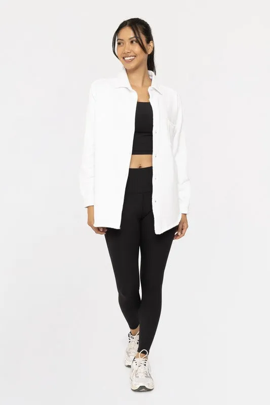 Mae Raw Edge Shacket