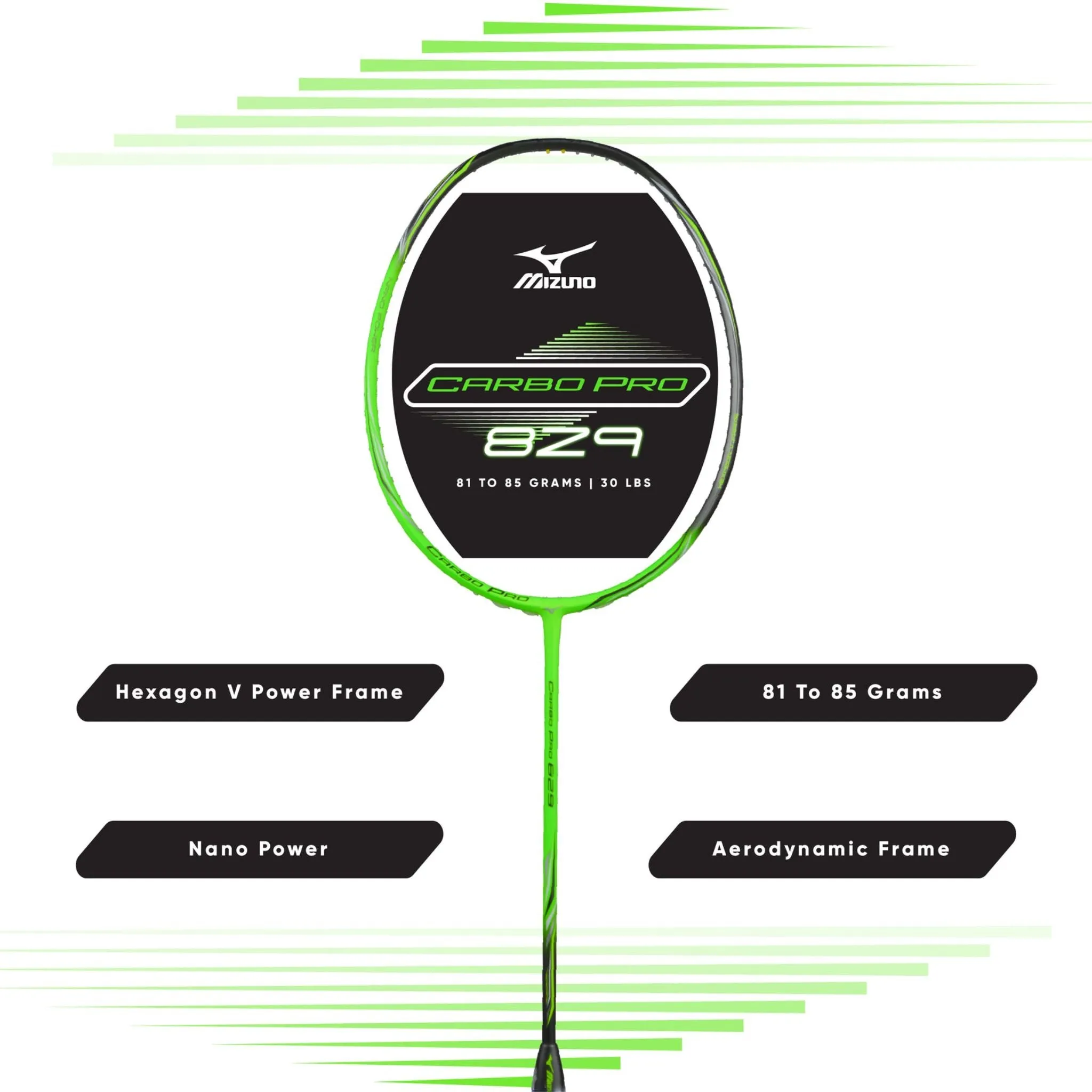 Mizuno Carbo Pro 829 Badminton Racket