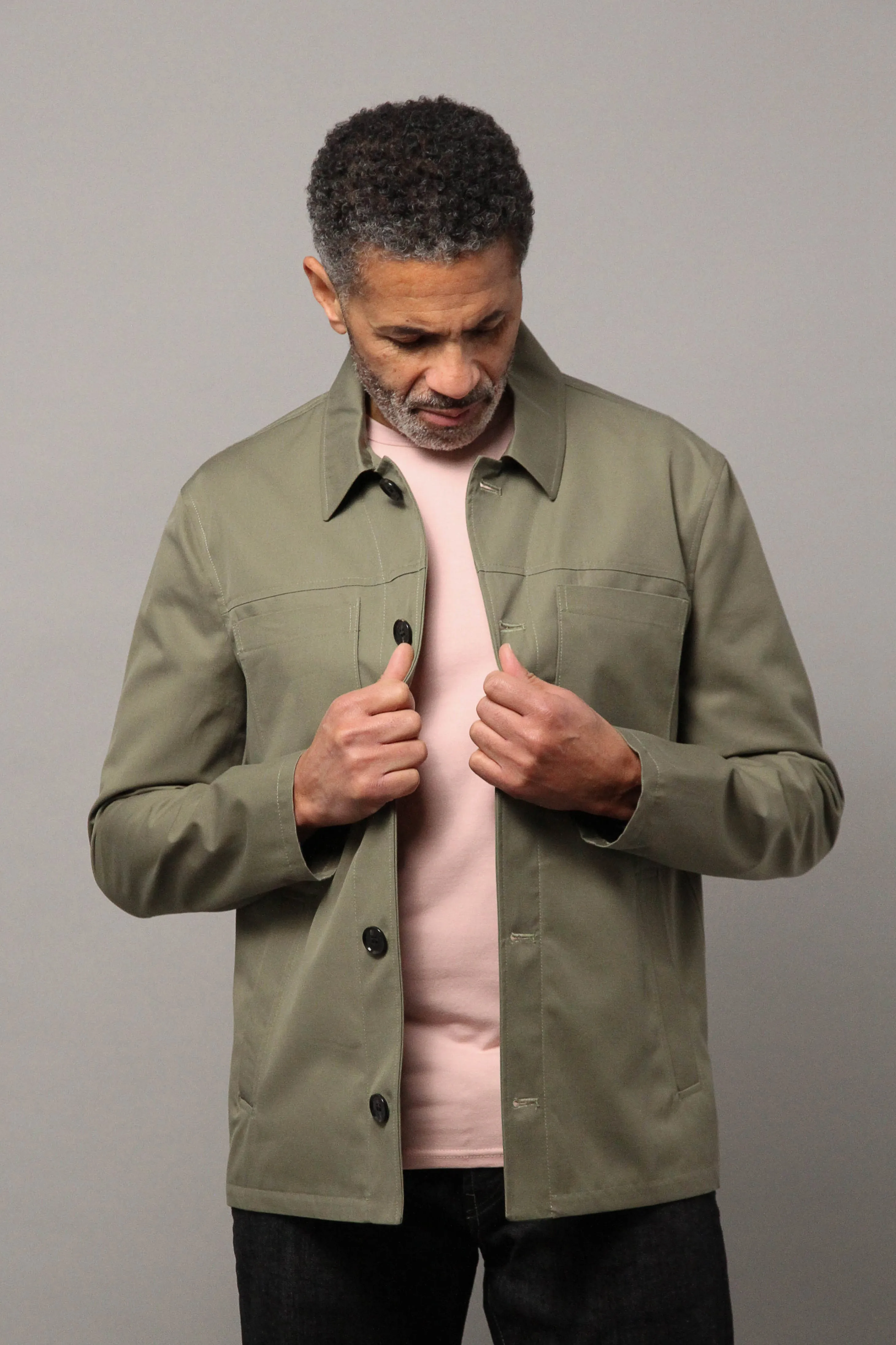 Wilkes Shacket Unlined - Pistachio Georgia
